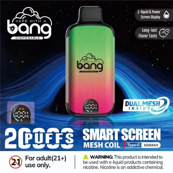 Bang Vape Dual Mesh 20000 Puffs - Az Ideális Vezeték nélküli E-cigaretta