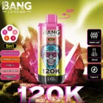 Bang Legend 120K Puffs – 5 az 1-ben Vaping, 120,000 Puff és Több Íz - Image 6