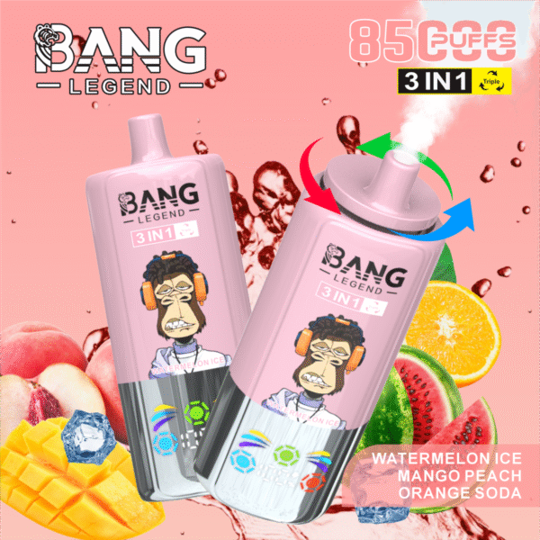 Bang Legend 85,000 Puffs – 3 az 1-ben Ízek: A Tökéletes Élmény a Vaping Rajongóknak