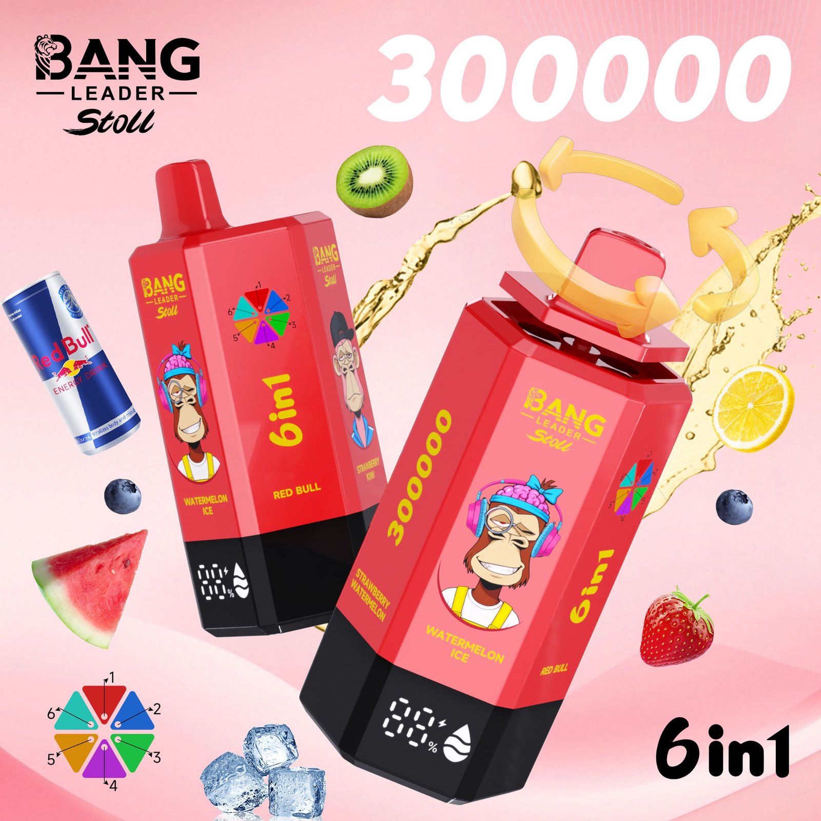 BANG LEADER STOLL 300K Puffs 6 in 1 Taste Disposable Vapes Wholesale Bulk Buy Rechargeable Ultra - Image 13