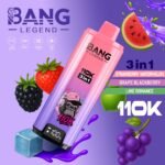 Bang Legend 110K Puffs 3 az 1-ben Vape – Ultra hosszú élettartam, hálós tekercs, Type-C töltés, 12 ízkombó - Image 11