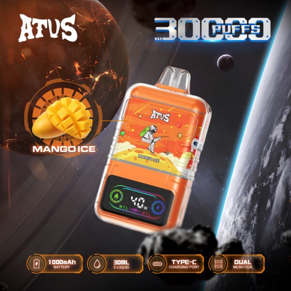 ATVS Astronaut 30000 Puffs – Prémium Egyszer Használatos Vape Hosszú Élettartammal