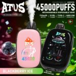 ATVS Smart Touch Screen 45000 Puffs Disposable Vape | Prémium Egyszer Használatos E-cigaretta OLED Képernyővel - Image 7