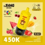 Bang Leader 450K Puffs– 15 az 1-ben újratölthető eldobható vape – Állítható jég hatás, okos kijelző, nagykereskedelmi kiszerelés - Image 6