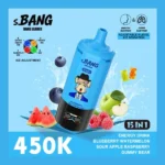 Bang Leader 450K Puffs– 15 az 1-ben újratölthető eldobható vape – Állítható jég hatás, okos kijelző, nagykereskedelmi kiszerelés - Image 3