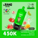 Bang Leader 450K Puffs– 15 az 1-ben újratölthető eldobható vape – Állítható jég hatás, okos kijelző, nagykereskedelmi kiszerelés - Image 7