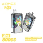 Airmez Fox 2 in 1 80000 Puffs – Kettős Íz LED Kijelzős Eldobható Vape | 80K Puff | Újratölthető | EU Raktár - Image 11