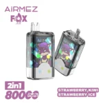 Airmez Fox 2 in 1 80000 Puffs – Kettős Íz LED Kijelzős Eldobható Vape | 80K Puff | Újratölthető | EU Raktár - Image 5