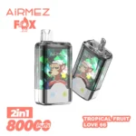 Airmez Fox 2 in 1 80000 Puffs – Kettős Íz LED Kijelzős Eldobható Vape | 80K Puff | Újratölthető | EU Raktár - Image 3