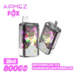 Airmez Fox 2 in 1 80000 Puffs – Kettős Íz LED Kijelzős Eldobható Vape | 80K Puff | Újratölthető | EU Raktár - Image 2