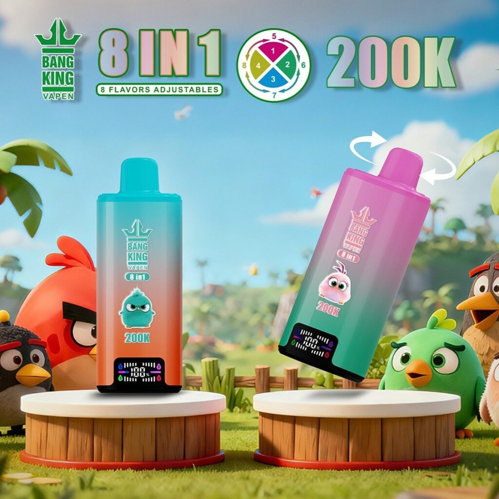 Bang King 200K Puffs Disposable Vape – 200000 slukk, 8 az 1-ben ízek, nagy kapacitású vape - VapePurchase