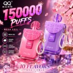 QQ BANG 150K Puff – 150 000 Puff, Dual Mesh, USB Type-C Újratölthető Eldobható Vape