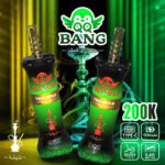 QQ Bang Shisha 200K Puffs – DTL/MTL Eldobható Vape, 200 000 Slukk, Triple Mesh, LCD Kijelző - Image 2