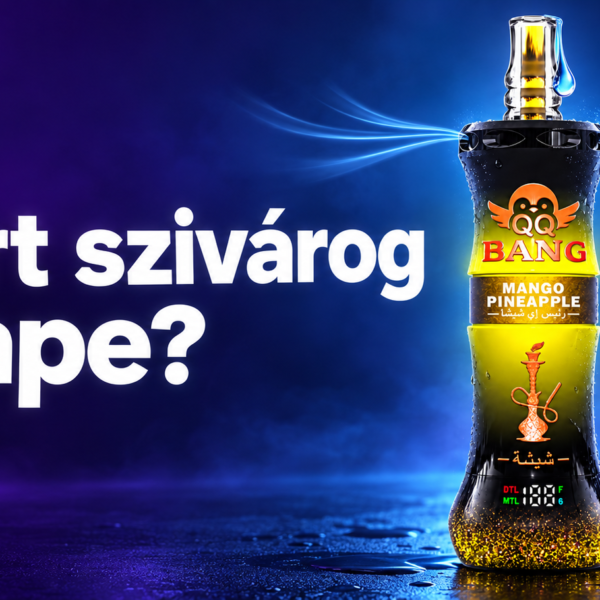 Szivárgó vape: kondenzáció, airflow és e-liquid szivárgás okai